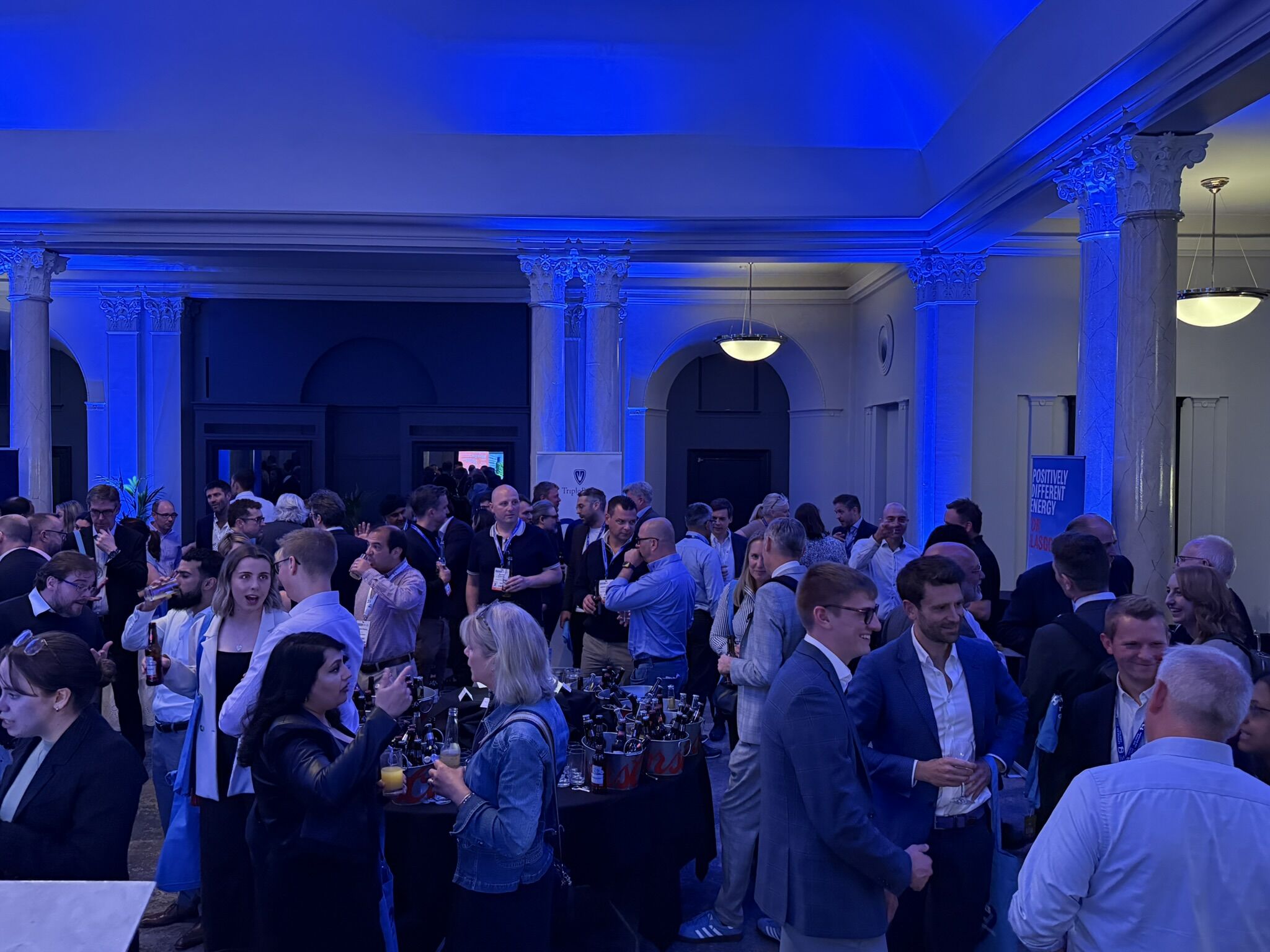 UK REiiF Industry Reception with blue lighting